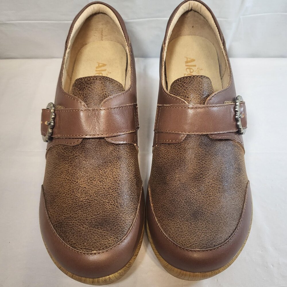 Alegria Holli Leather Clog Size 38 EU Hazelnut - Picture 2 of 8